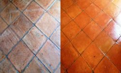 IMAGEN DE COMO LIMPIAR PISOS DE BARRO COCIDO / how to clean terracotta floors