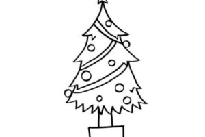 IMAGEN DE ARBOL DE NAVIDAD PARA COLOREAR / CHRISTMAS TREE IMAGE TO COLOR