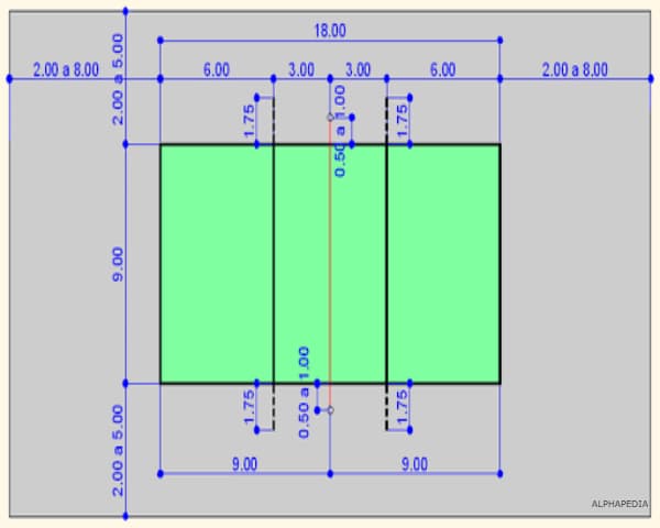 VOLLEYBALL COURT DIMENSIONS