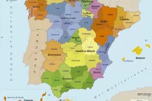 IMAGEN DEL MAPA DE ESPANA / SPAIN MAP IMAGE