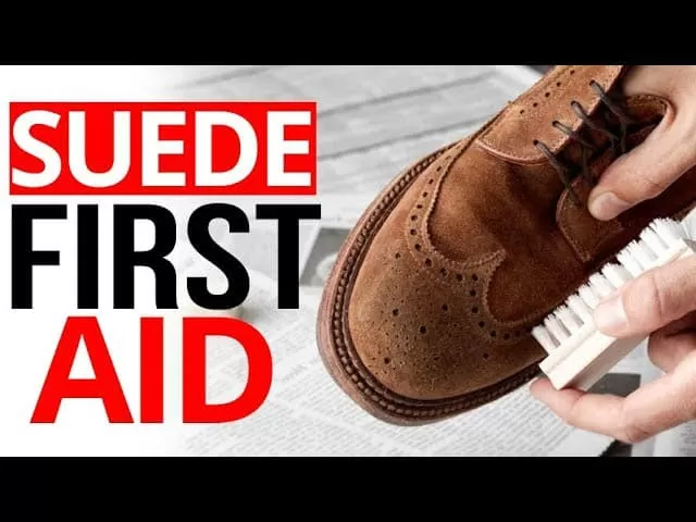 HOW TO CLEAN SUEDE SHOES IMAGE